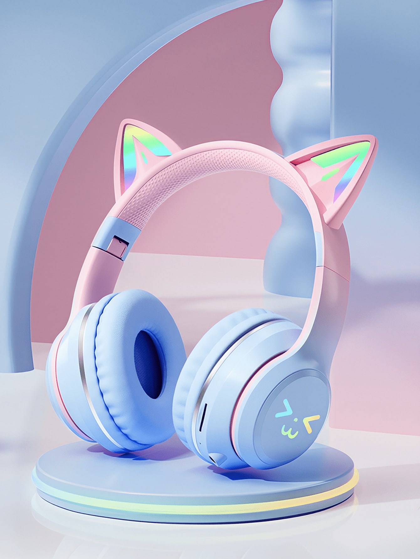 Video Gaming & Esports Usd Acc - GENAI Wireless Headphones With LED Cat