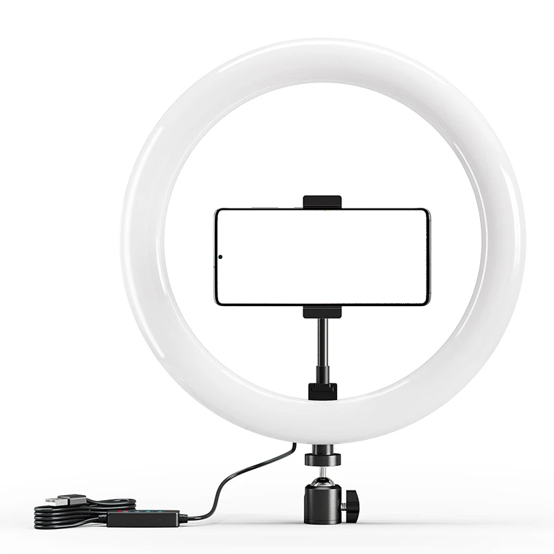 Webcam Ring Light - 10 inch LED Selfie Ring Light