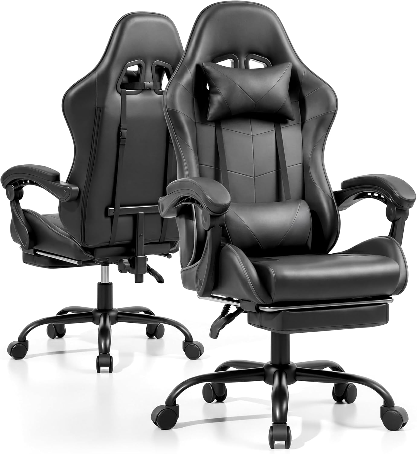 Gaming & Esports District - Gaming Chair with Footrest and Lumbar