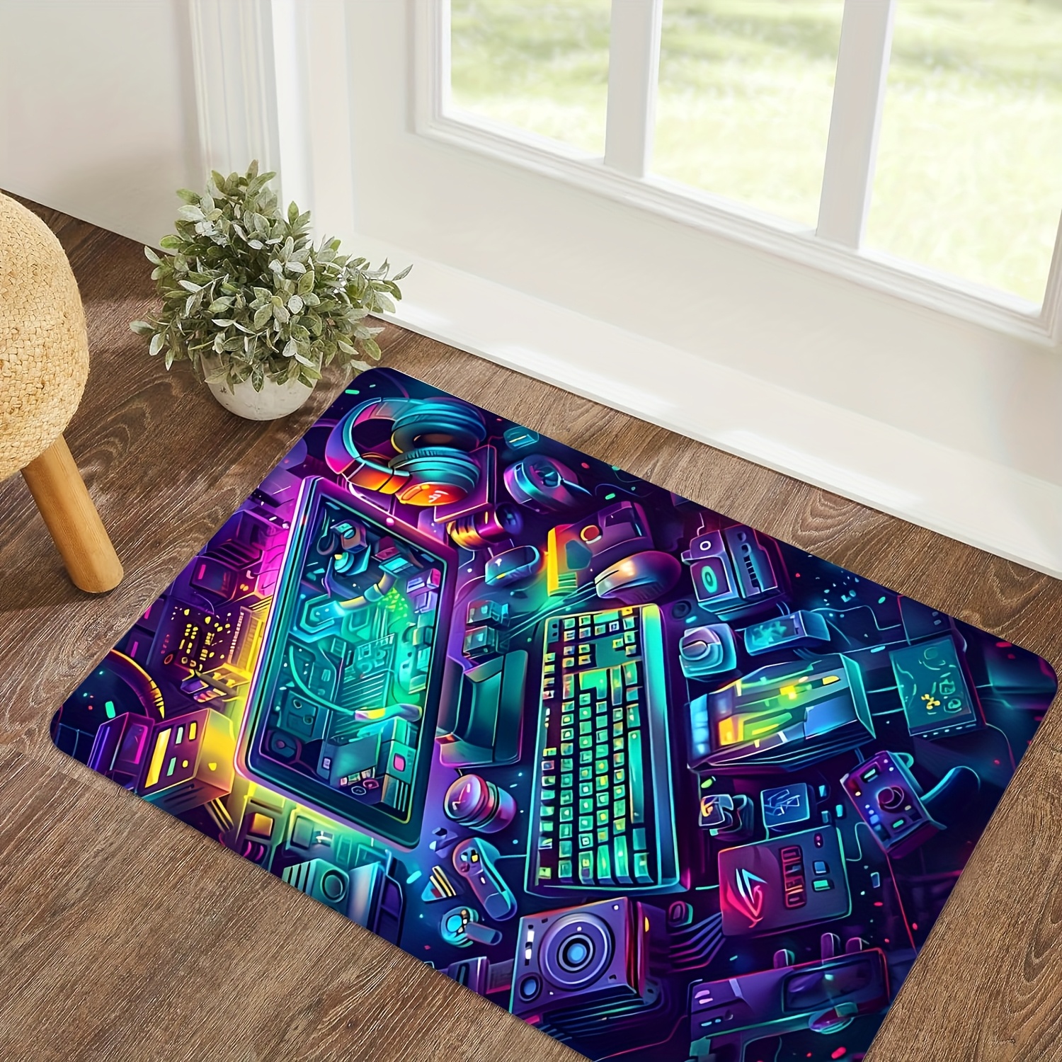 Cyberpunk Gaming Rug Flannel C - Esports Gaming Live ulasan dan harga