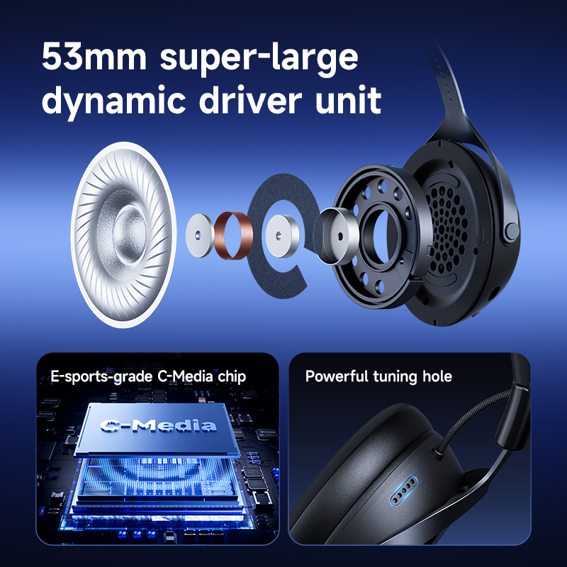 MCHOSE X9 Wireless Gaming Head - Gaming Headset 7.1 ulasan dan harga