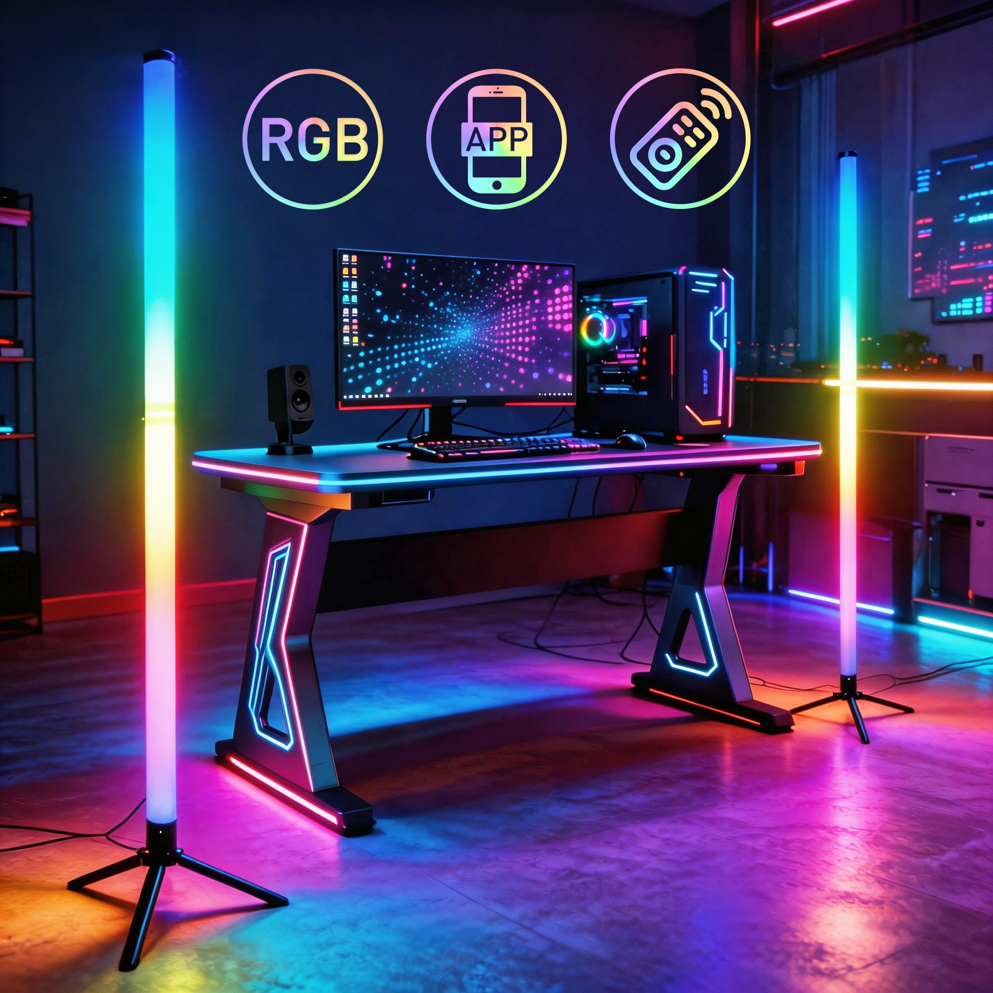 RGB LED Gaming Atmosphere Ligh - Esports Gaming Remote ulasan dan harga