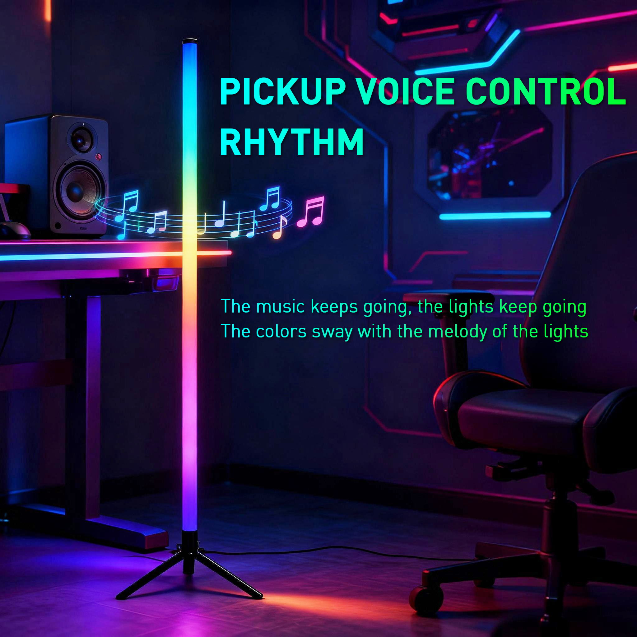 RGB LED Gaming Atmosphere Ligh - Esports Gaming Remote ulasan dan harga
