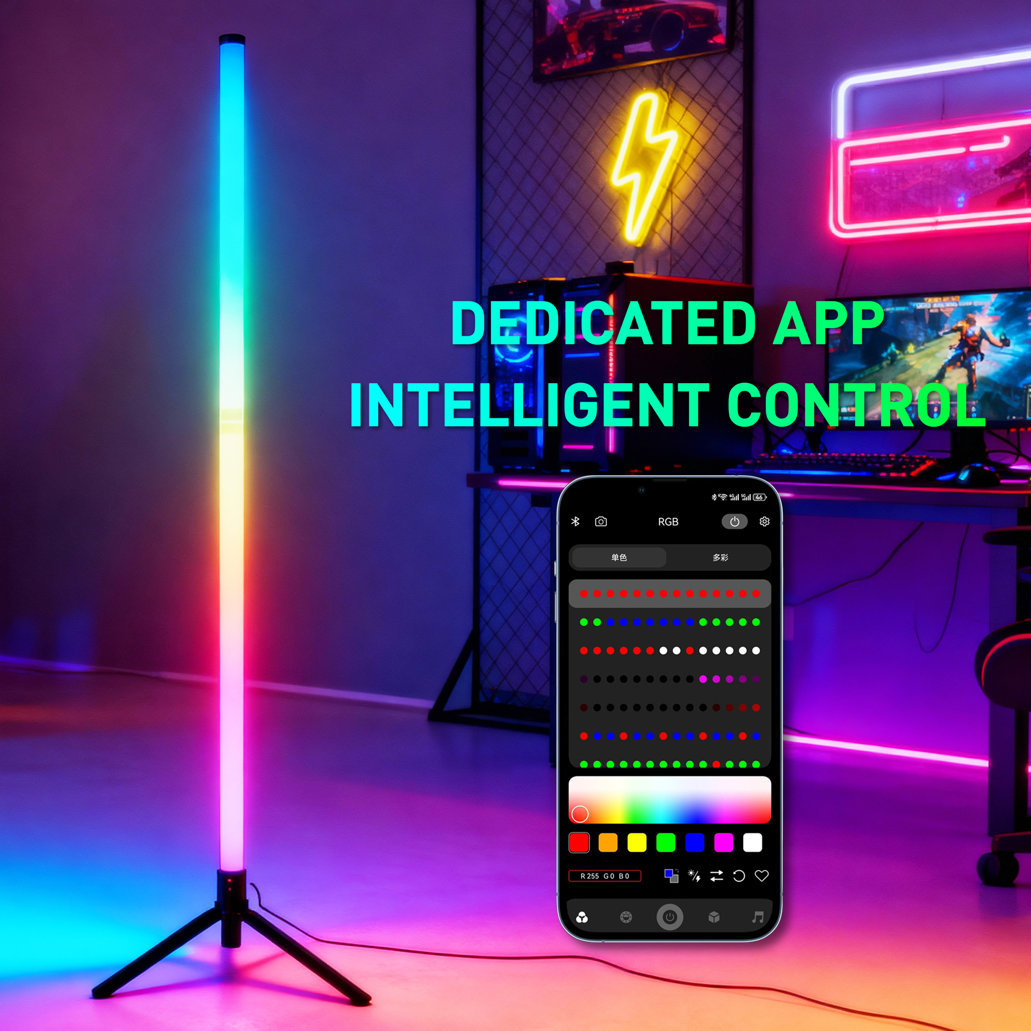 RGB LED Gaming Atmosphere Ligh - Esports Gaming Remote ulasan dan harga