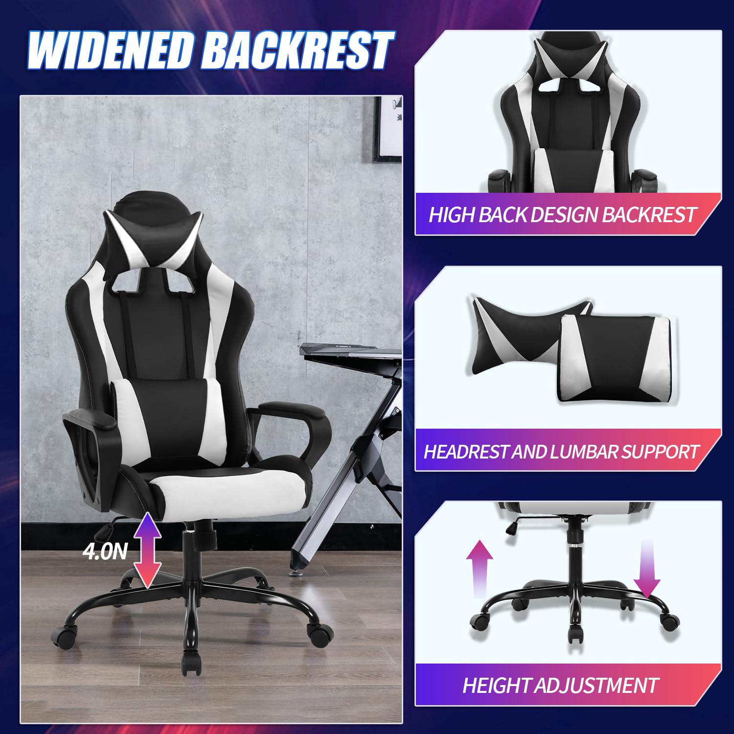 Gaming Chair Office Chair High - Gaming & Esports District ulasan dan harga
