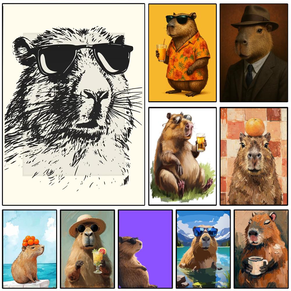 Sunglasses Capybara Print Wall - Esports Gaming Lounge ulasan dan harga