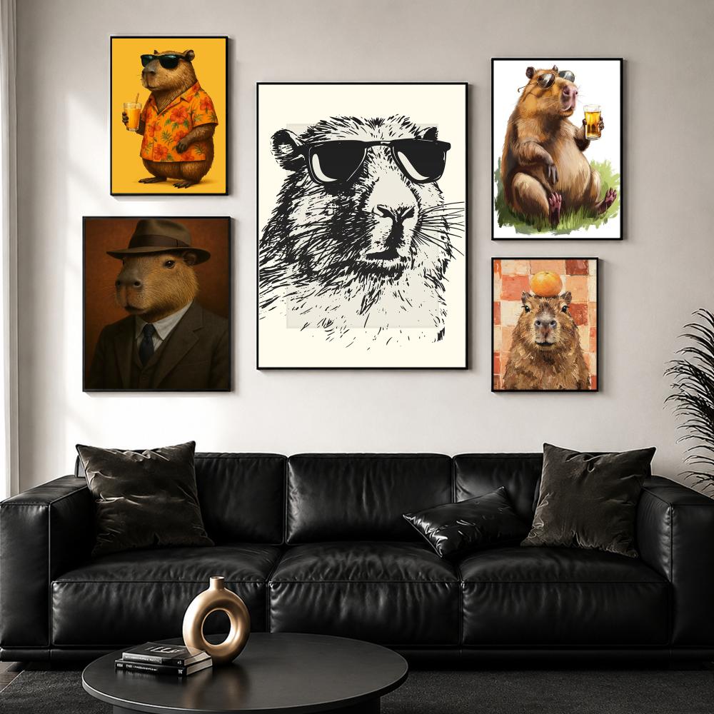 Sunglasses Capybara Print Wall - Esports Gaming Lounge ulasan dan harga