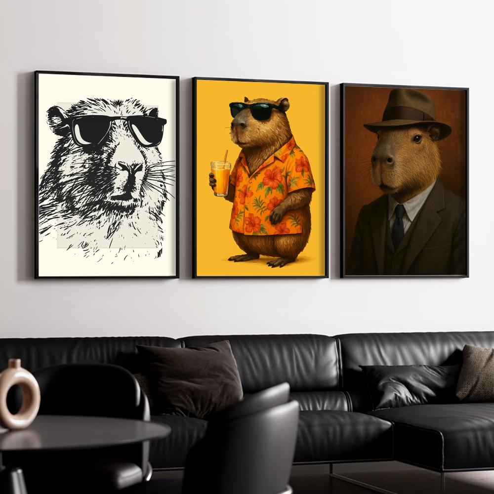 Sunglasses Capybara Print Wall - Esports Gaming Lounge ulasan dan harga