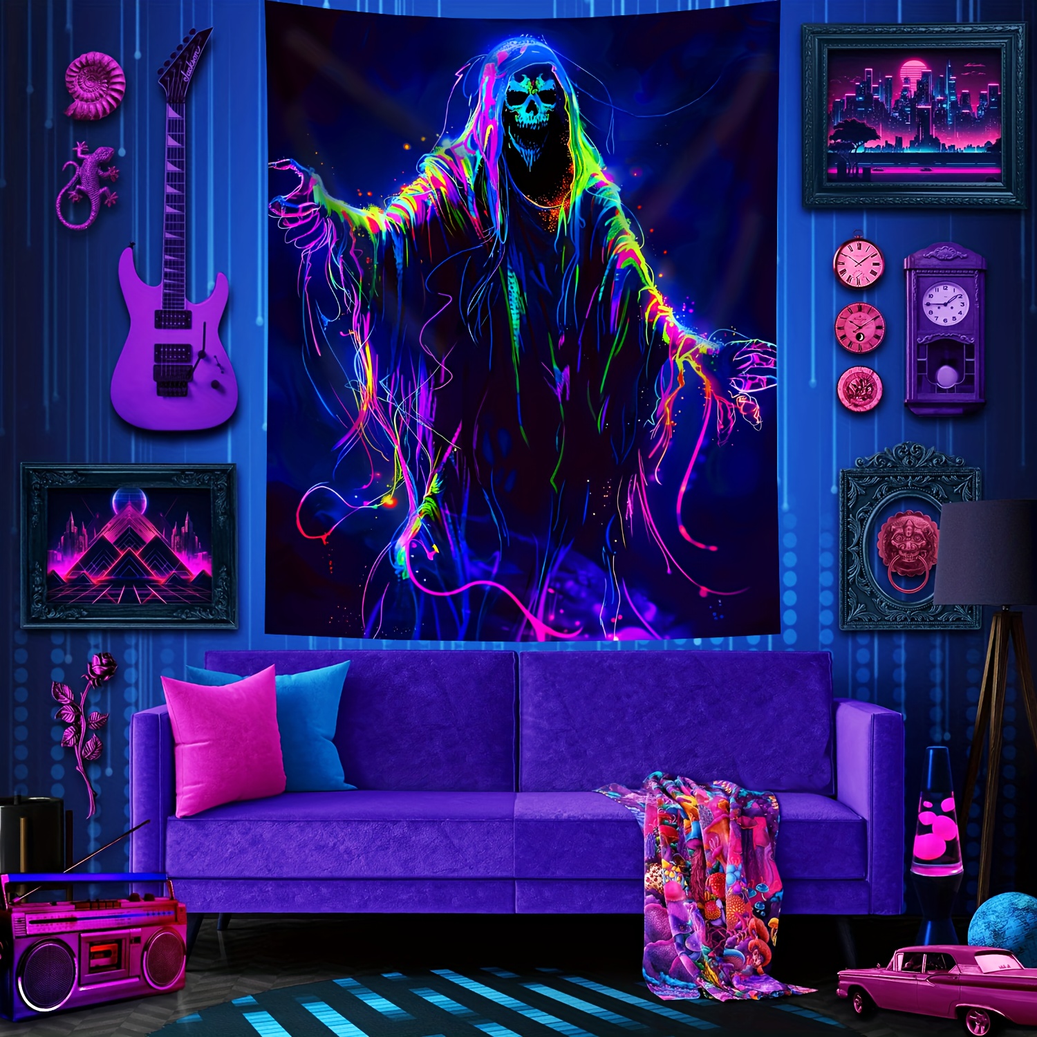 VIKAMA Halloween Cyberpunk Neo - Esports Gaming Live ulasan dan harga