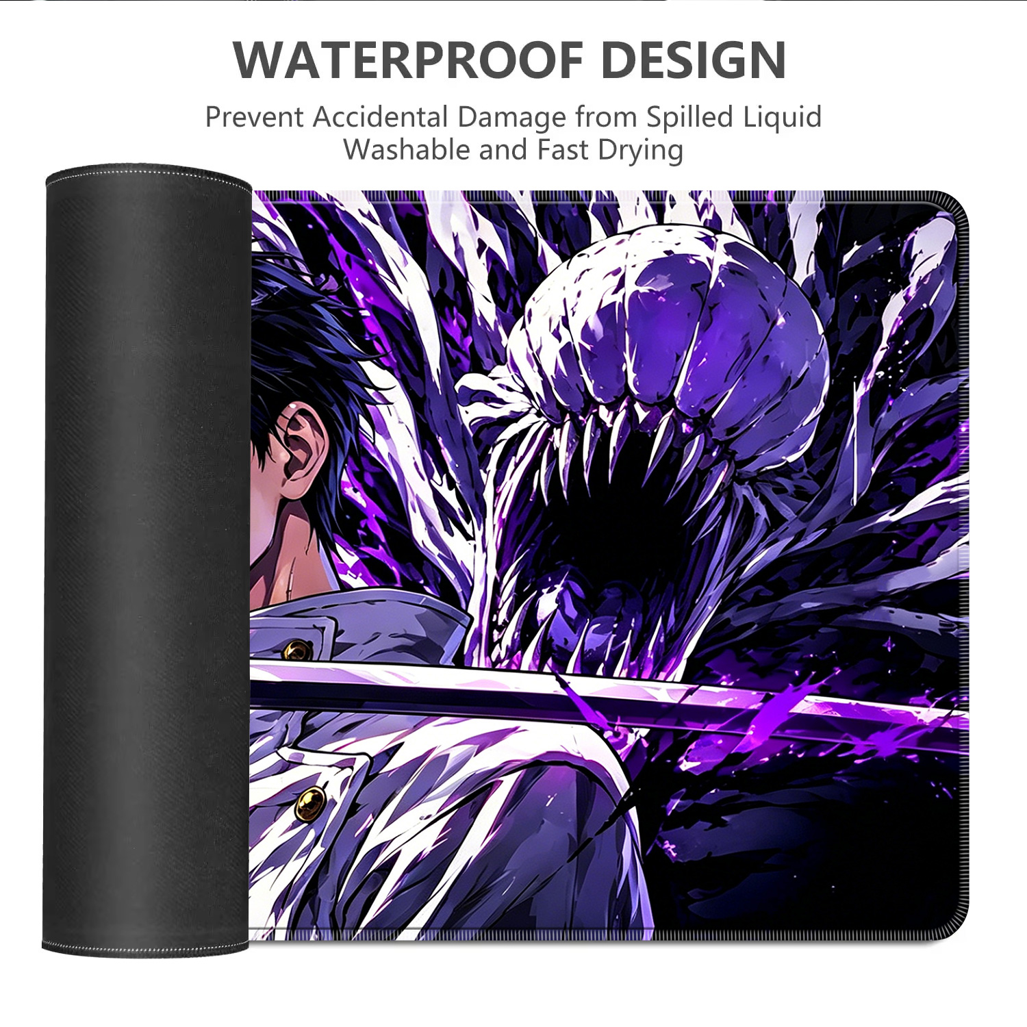 HD Anime Purple Mouse Pads Yut - Esports Gaming Pc ulasan dan harga