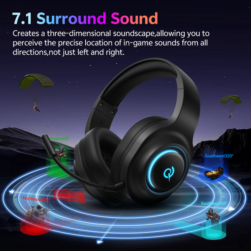 QCY Heroad V200 BH25H4GMA Gami - Gaming Headset 7.1 ulasan dan harga