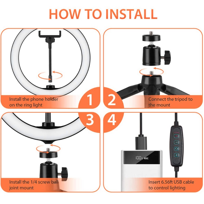 6 Inch Mini Selfie Ring Light  - Webcam Ring Light ulasan dan harga