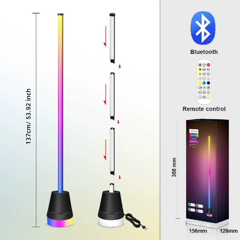2026 RGB Floor Lamp Bluetooth  - Esports Gaming Remote ulasan dan harga
