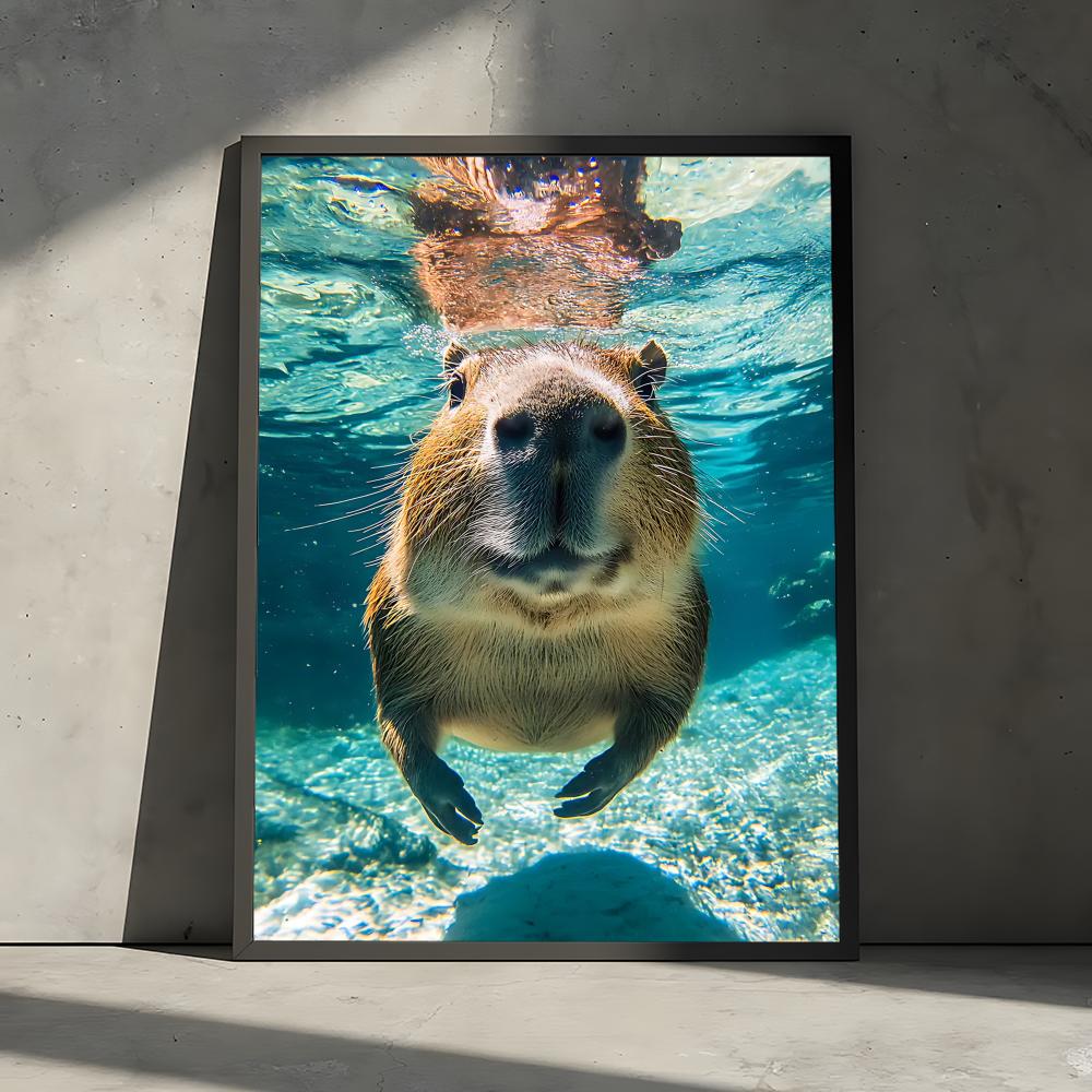 Healing Capybara Poster Art Po - Esports Gaming Lounge ulasan dan harga