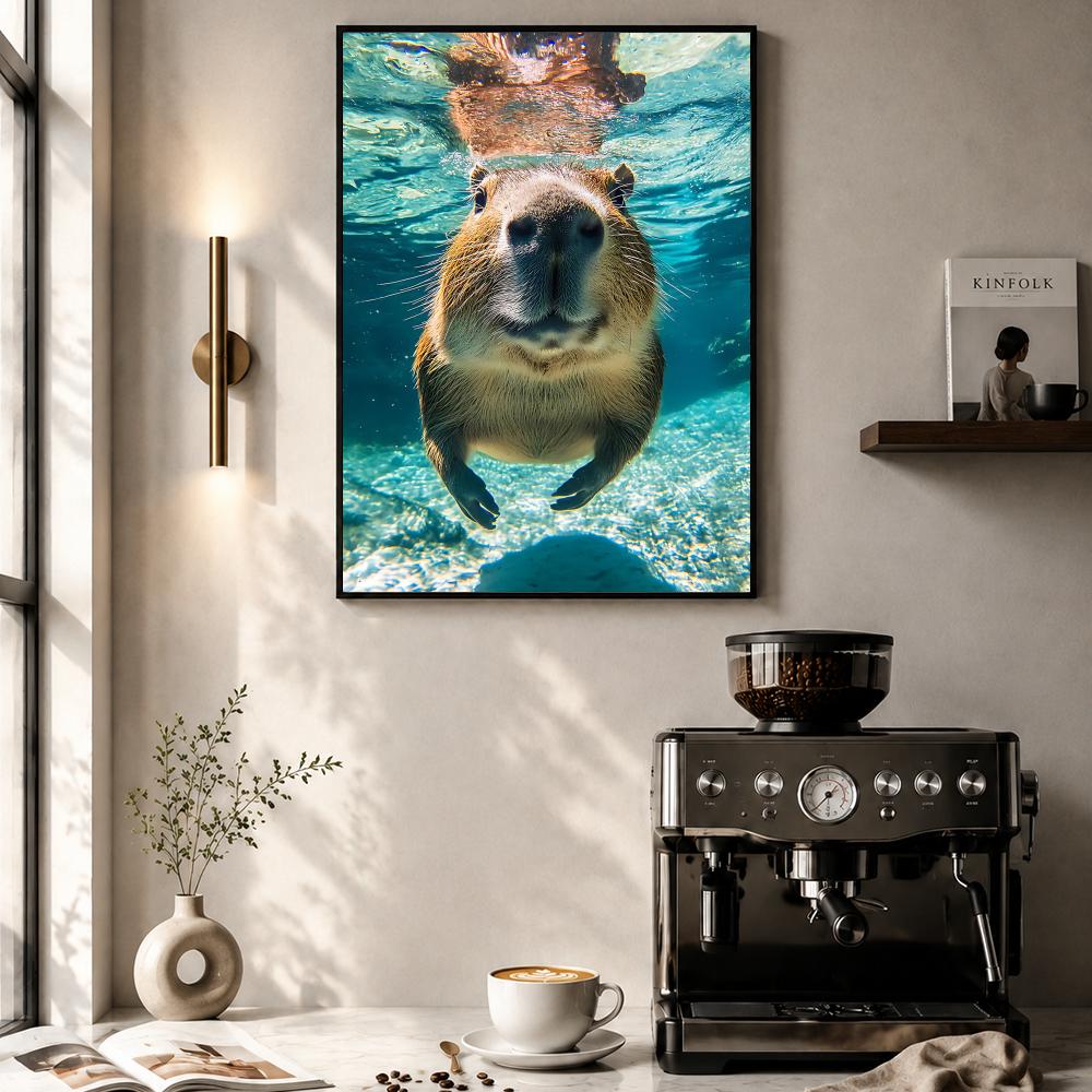 Healing Capybara Poster Art Po - Esports Gaming Lounge ulasan dan harga
