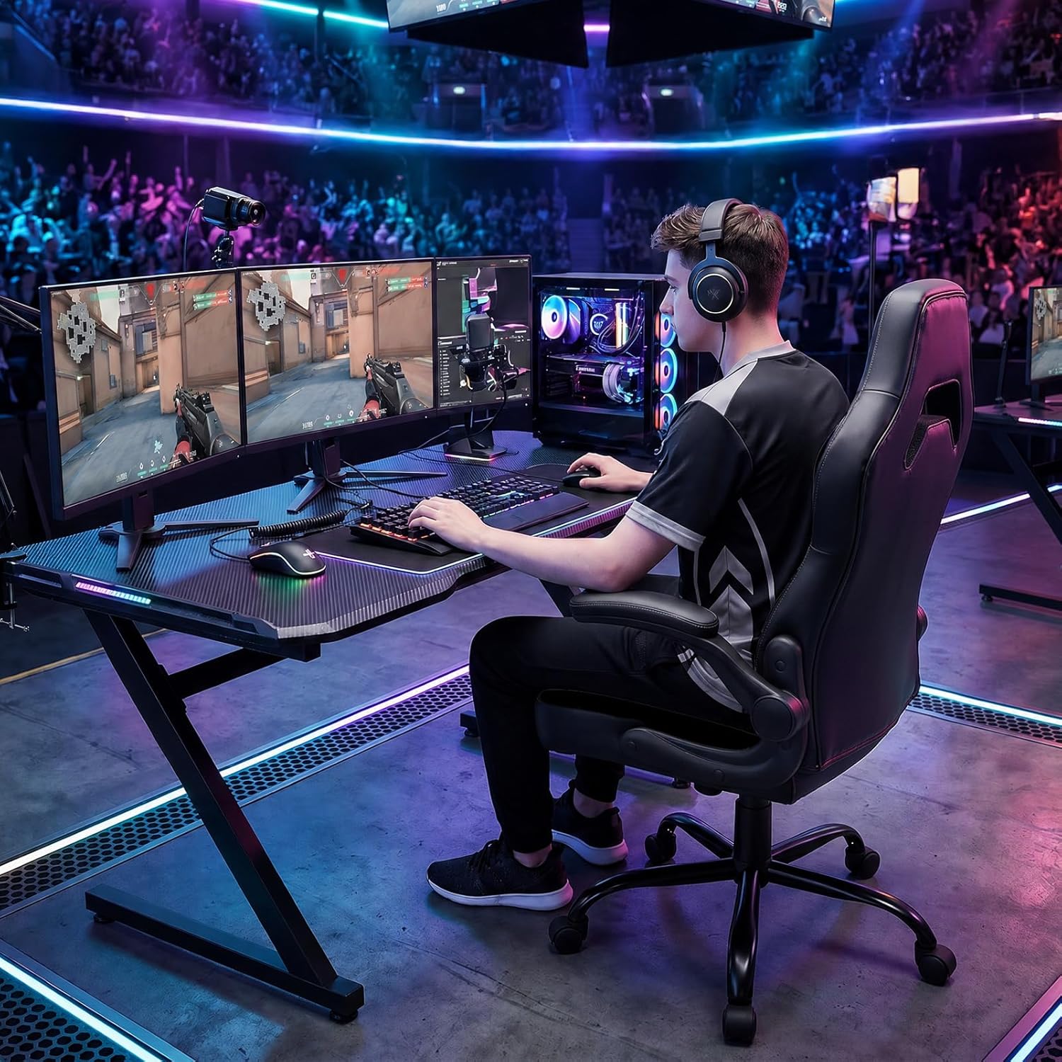 Ergonomic Computer Gaming Chai - Gaming & Esports District ulasan dan harga