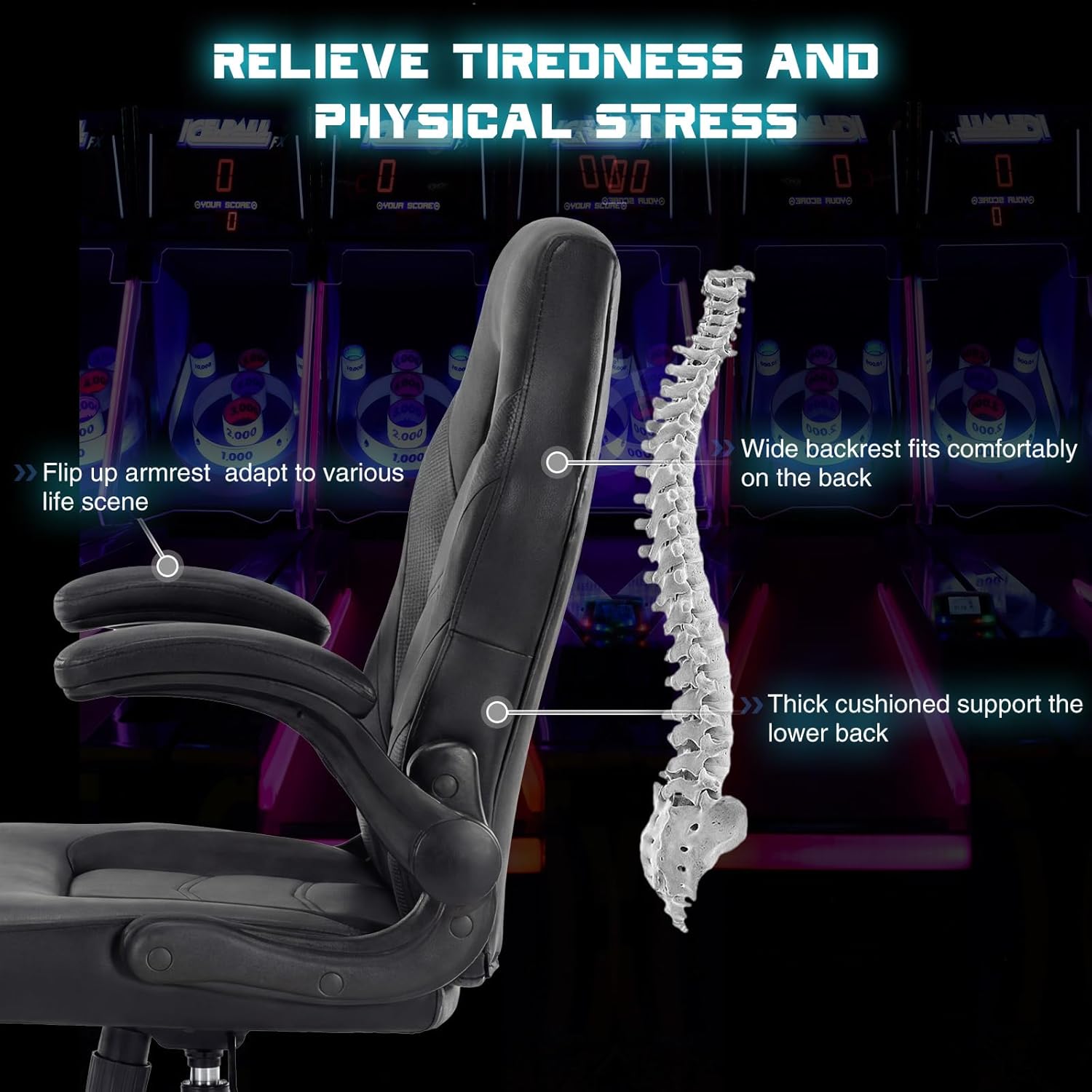 Ergonomic Computer Gaming Chai - Gaming & Esports District ulasan dan harga
