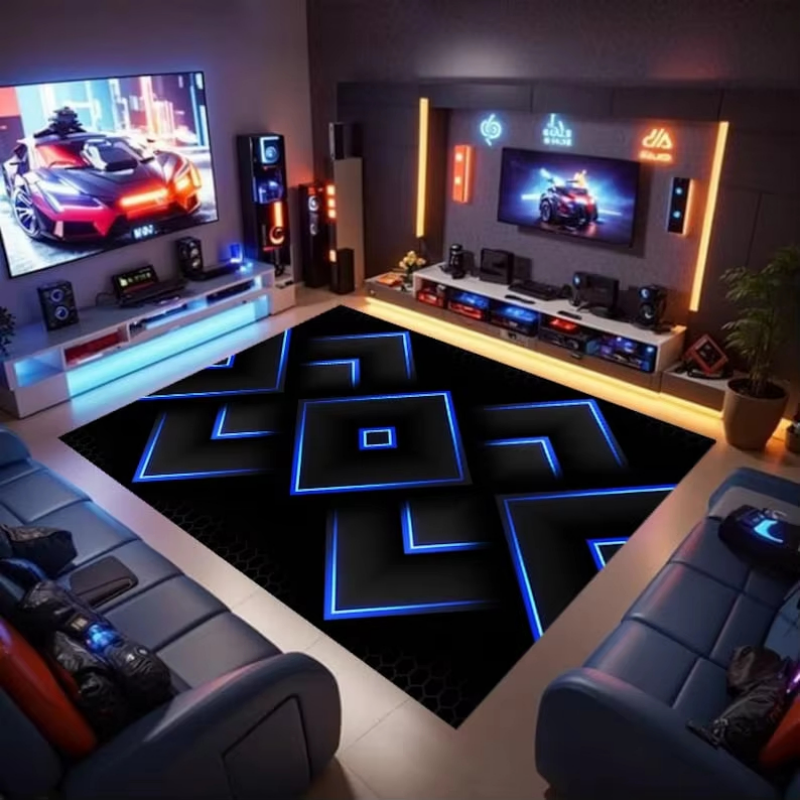 VIKAMA 3D Neon Gaming Room Car - Esports Gaming Live ulasan dan harga