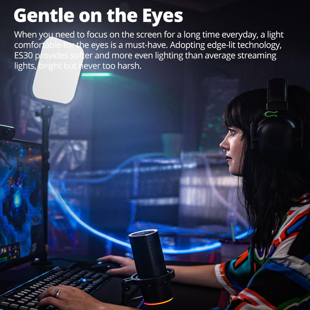 Godox ES30 E-sports LED Light  - Esports Gaming Live ulasan dan harga