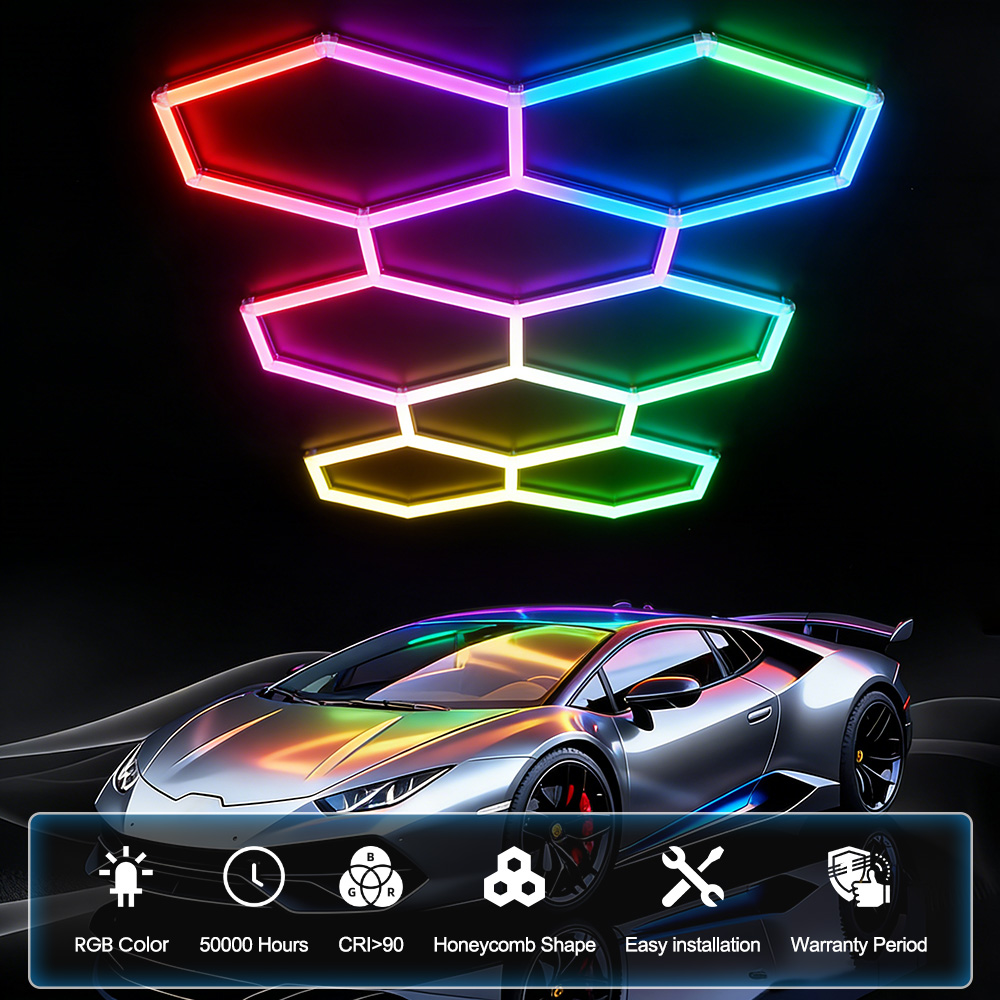 Smart RGB honeycomb hexagonal  - Esports Gaming Remote ulasan dan harga