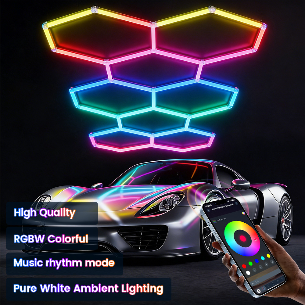 Smart RGB honeycomb hexagonal  - Esports Gaming Remote ulasan dan harga