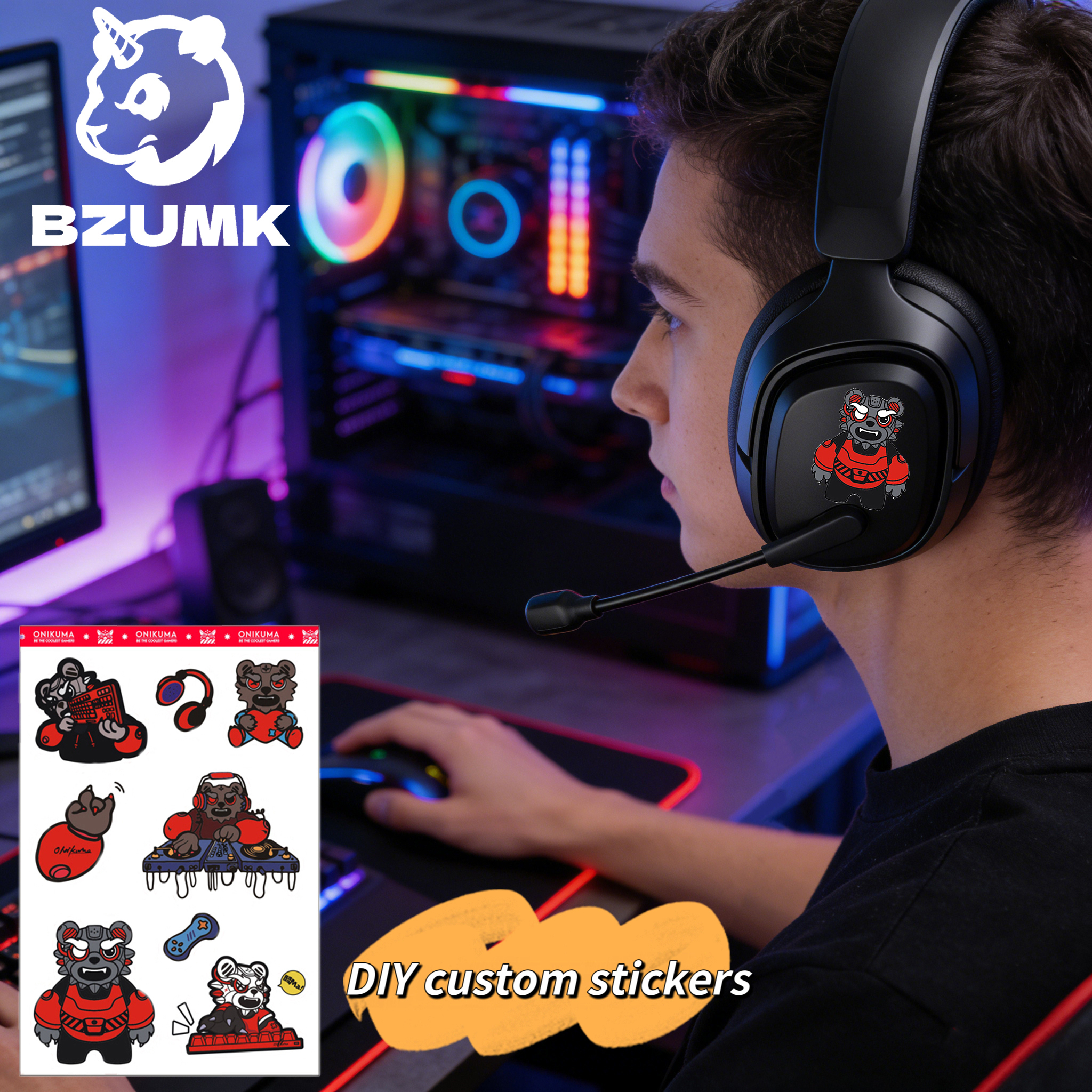 BZUMK GT808 Triple-Mode Gaming - Gaming Headset 7.1 ulasan dan harga