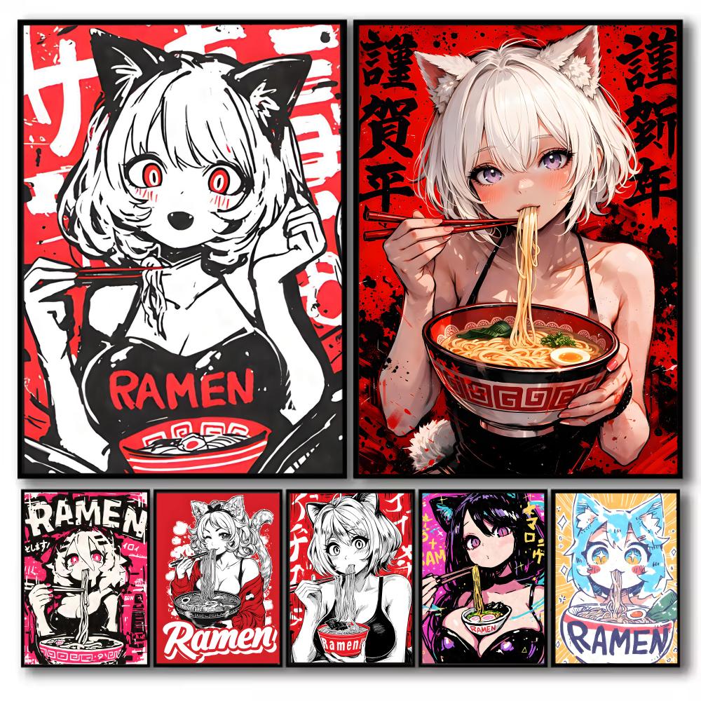 Anime Cat Girl Painting Callig - Esports Gaming Lounge ulasan dan harga