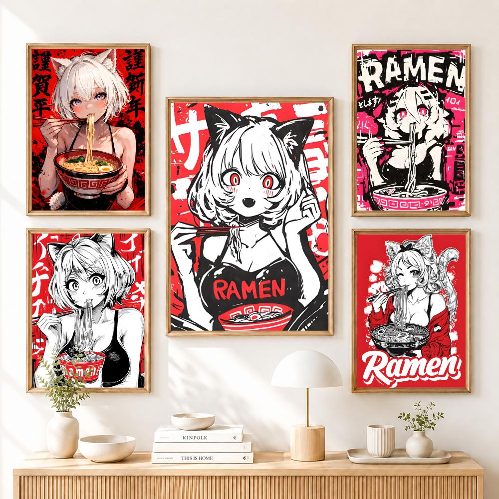Anime Cat Girl Painting Callig - Esports Gaming Lounge ulasan dan harga