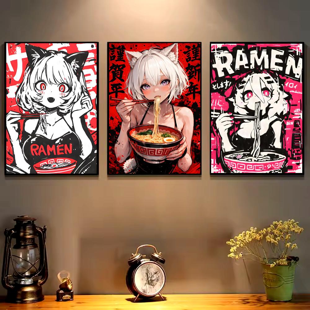 Anime Cat Girl Painting Callig - Esports Gaming Lounge ulasan dan harga