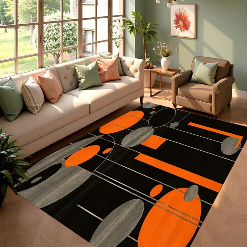 Gaming Room Black Orange Geome - Esports Gaming Live ulasan dan harga