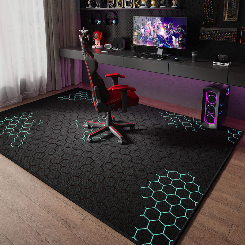 VIKAMA Neon Hexagon Gaming Are - Esports Gaming Live ulasan dan harga