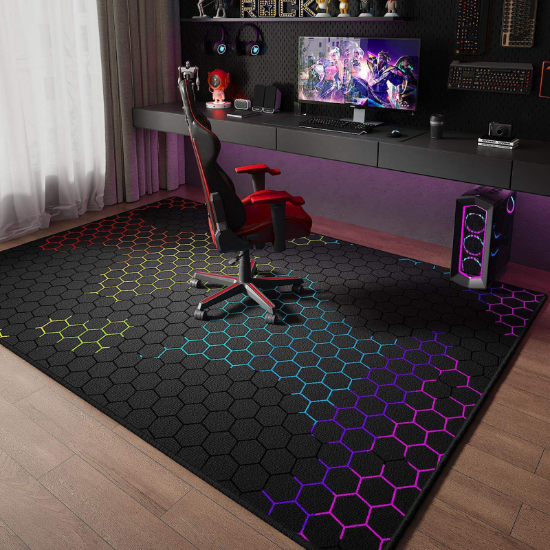 VIKAMA Neon Hexagon Gaming Are - Esports Gaming Live ulasan dan harga