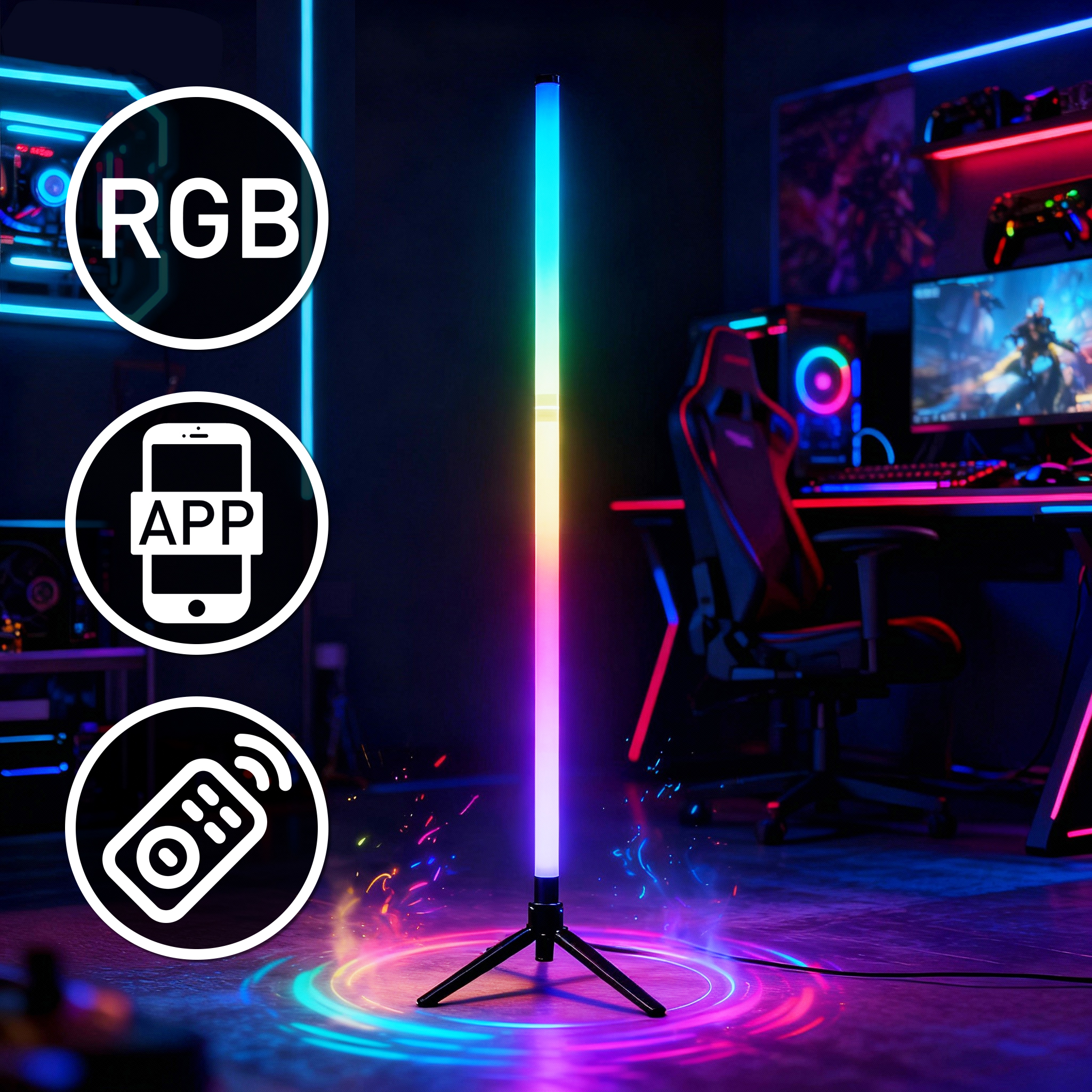LED RGB Gaming Atmosphere Ligh - Esports Gaming Remote ulasan dan harga