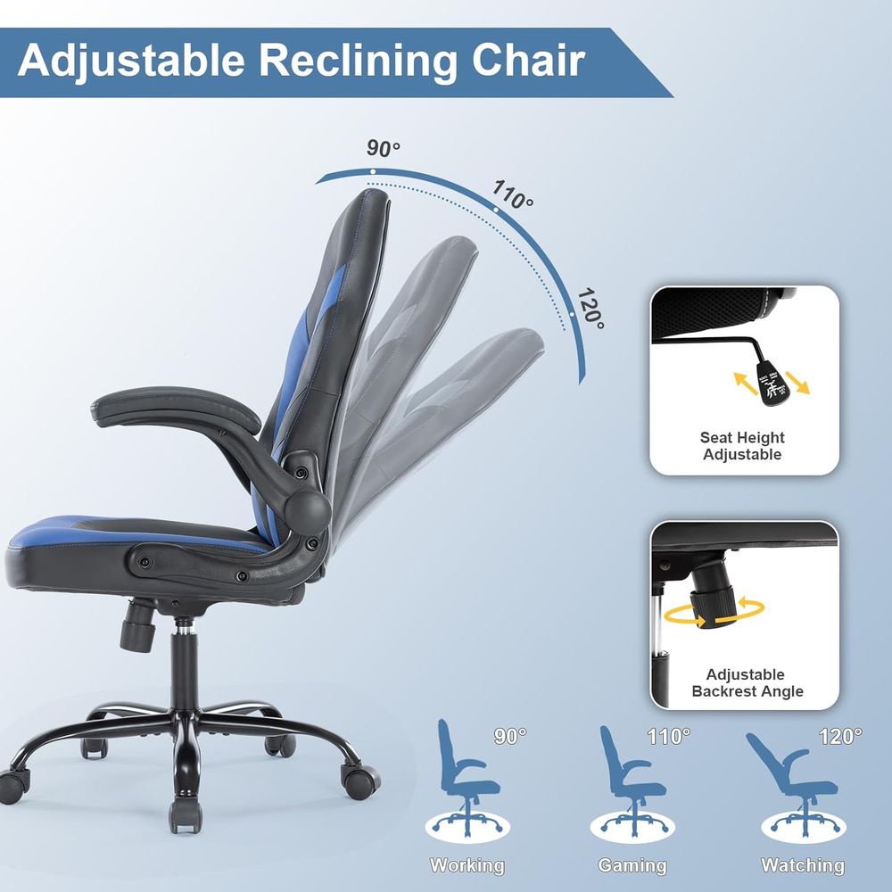 Height-Adjustable Ergonomic Ga - Video Gaming & Esports Usd Acc ulasan dan harga