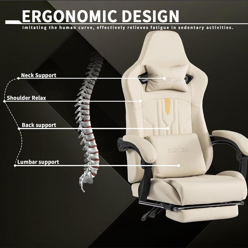 Ergonomic Massage Lumbar Cushi - Video Gaming & Esports Usd Acc ulasan dan harga