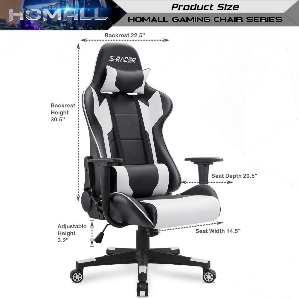 High Back Gaming Chair, Leathe - Gaming & Esports District ulasan dan harga