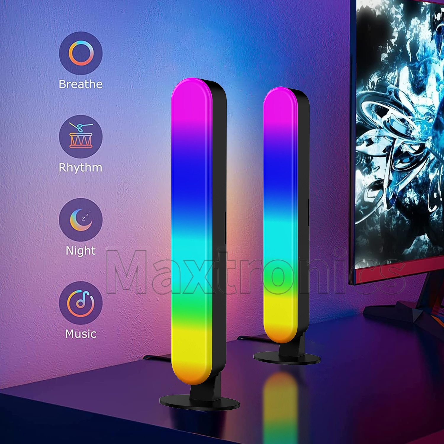 LED Music Pickup Light RGB Col - Esports Gaming Remote ulasan dan harga