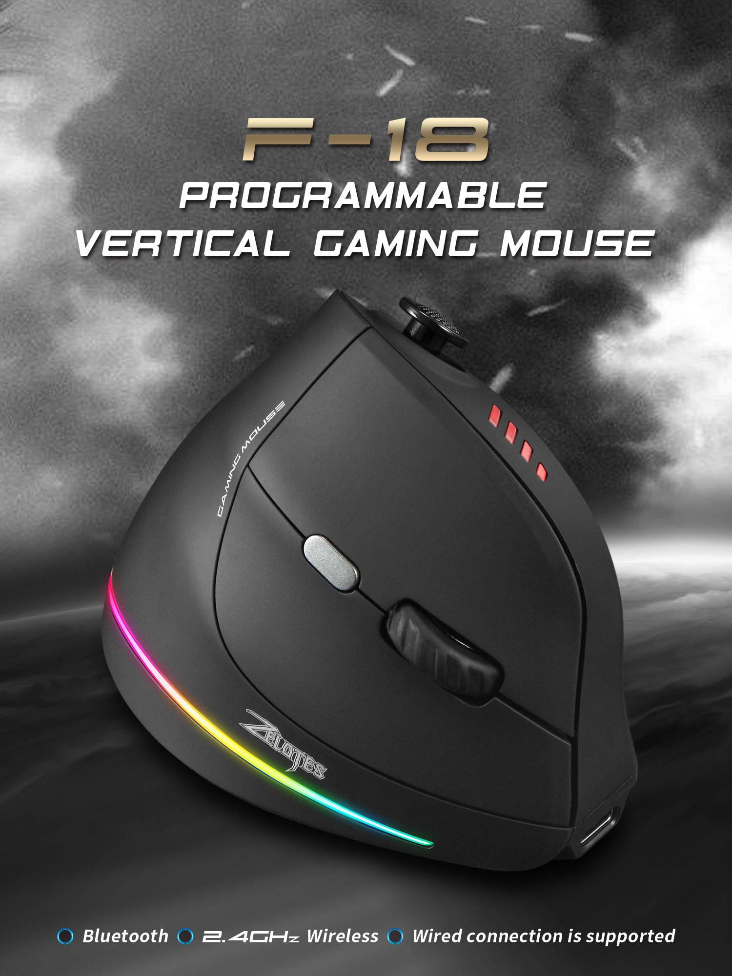 Jomaa RGB Backlit Wireless Ver - Esports Gaming Pc ulasan dan harga