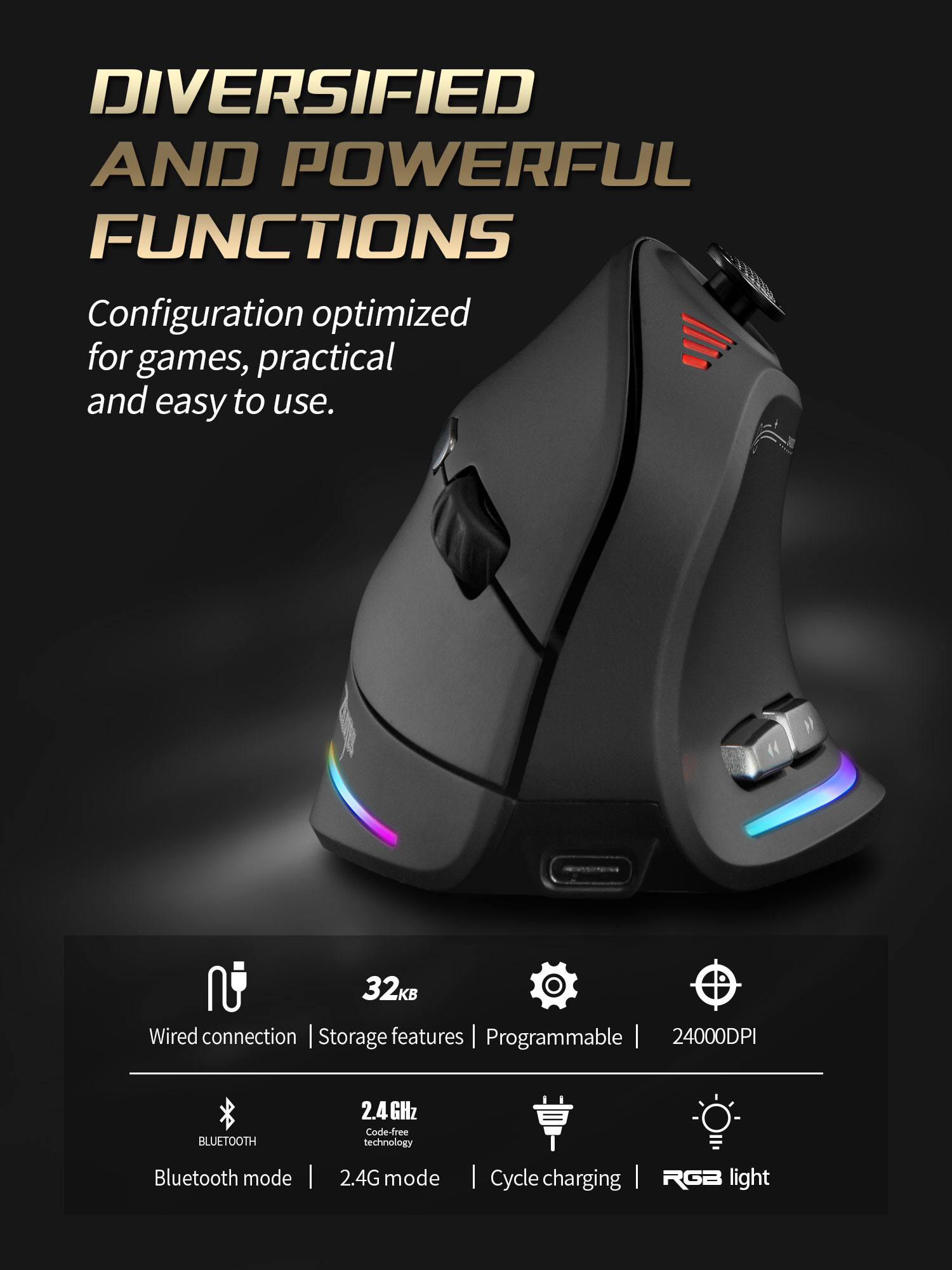 Jomaa RGB Backlit Wireless Ver - Esports Gaming Pc ulasan dan harga
