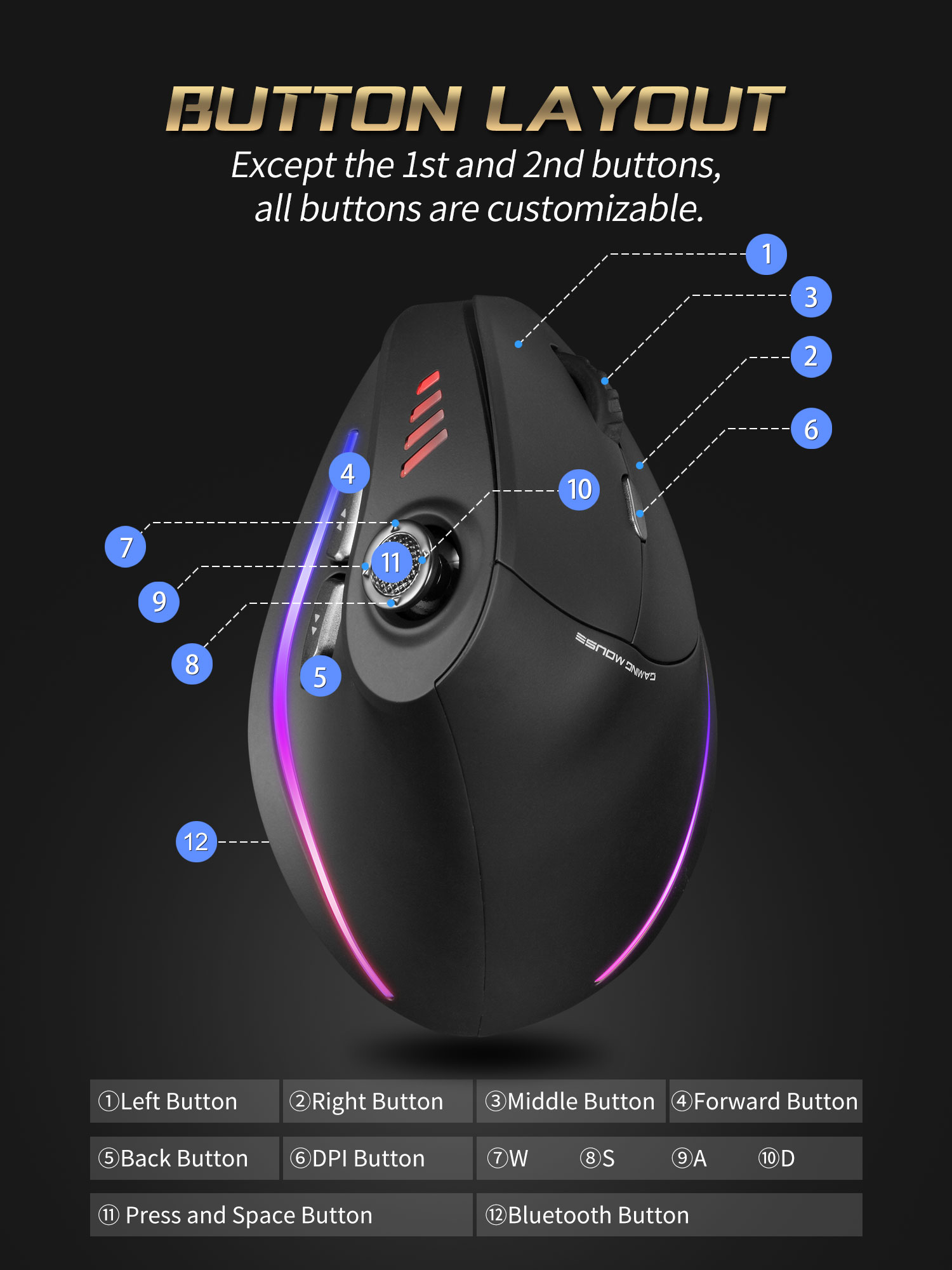 Jomaa RGB Backlit Wireless Ver - Esports Gaming Pc ulasan dan harga