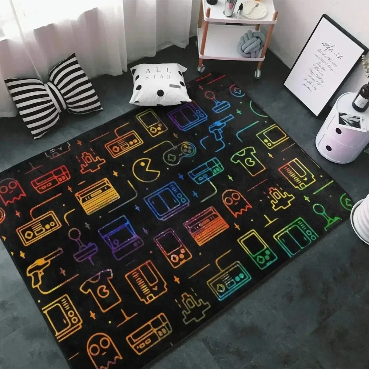 Gaming Rug Esports Black Contr - Esports Gaming Live ulasan dan harga